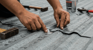 goteras en techos de zinc