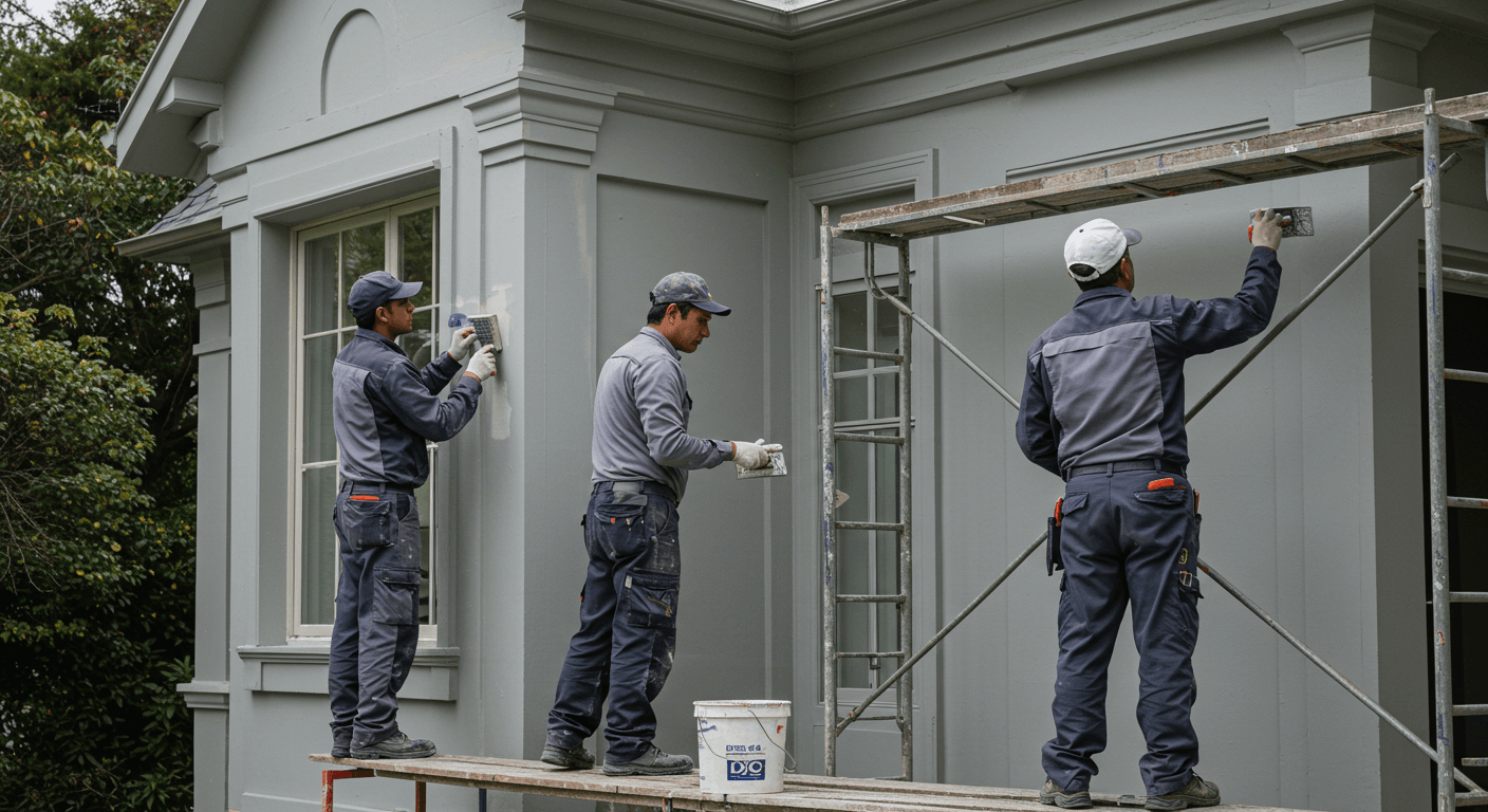 Pintura exterior que protege